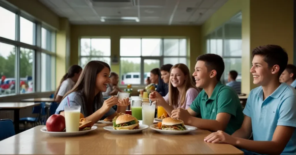 lunch jackson county high menu featuring fresh sandwiches, fruit, and snacks