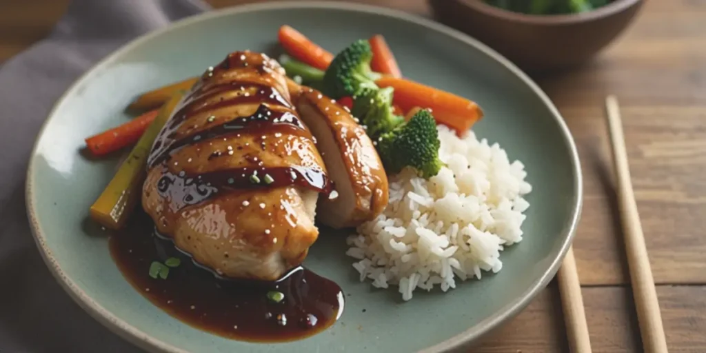 A crossword puzzle clue asking about a glaze made with soy sauce and mirin, key ingredients in Japanese sauces and marinades.